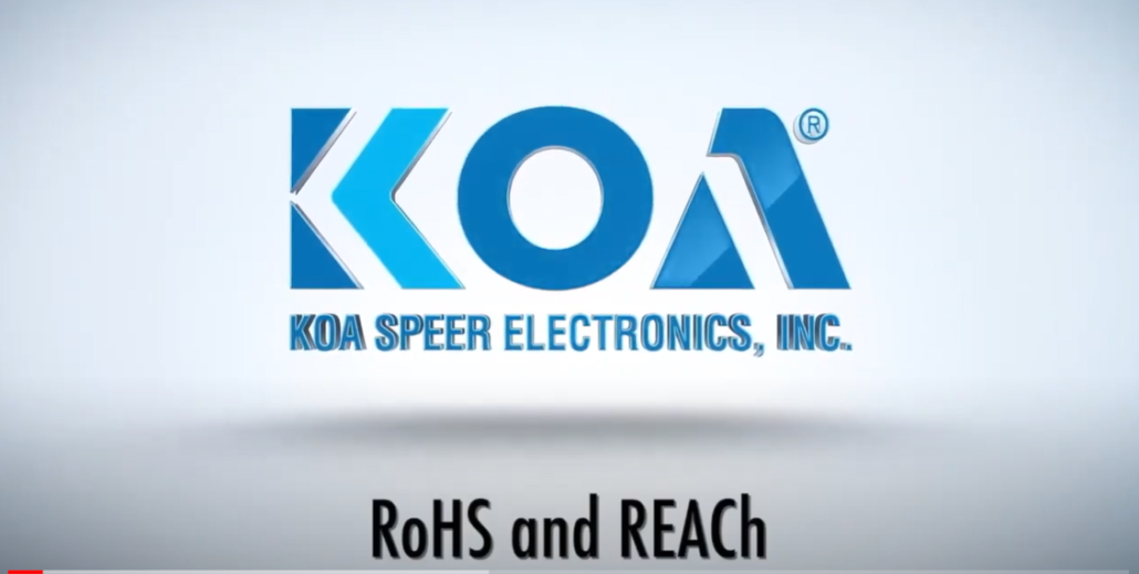 KOA Understanding RoHS and REACh Regulations Video JF Kilfoil